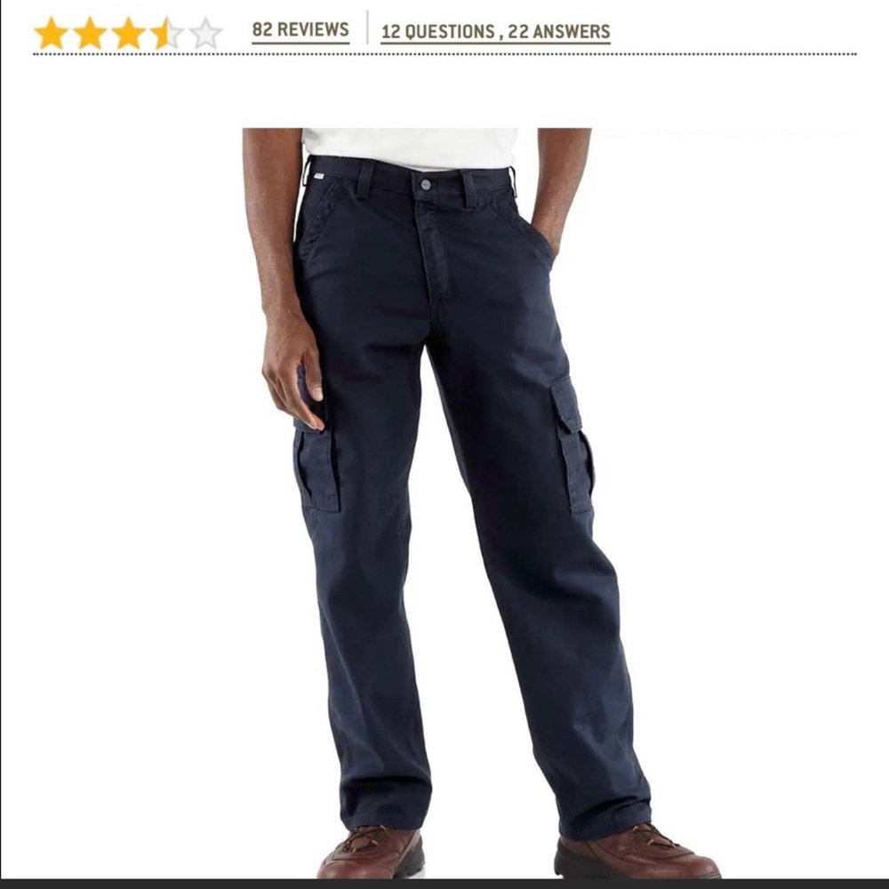Mens Carhartt canvas FR pants